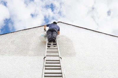 Peinture extérieure à la Chapelle-Rablais — façades et ravalement